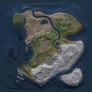 Thumbnail Rust Map: Procedural Map, Size: 2500, Seed: 1311231647, 10 Monuments