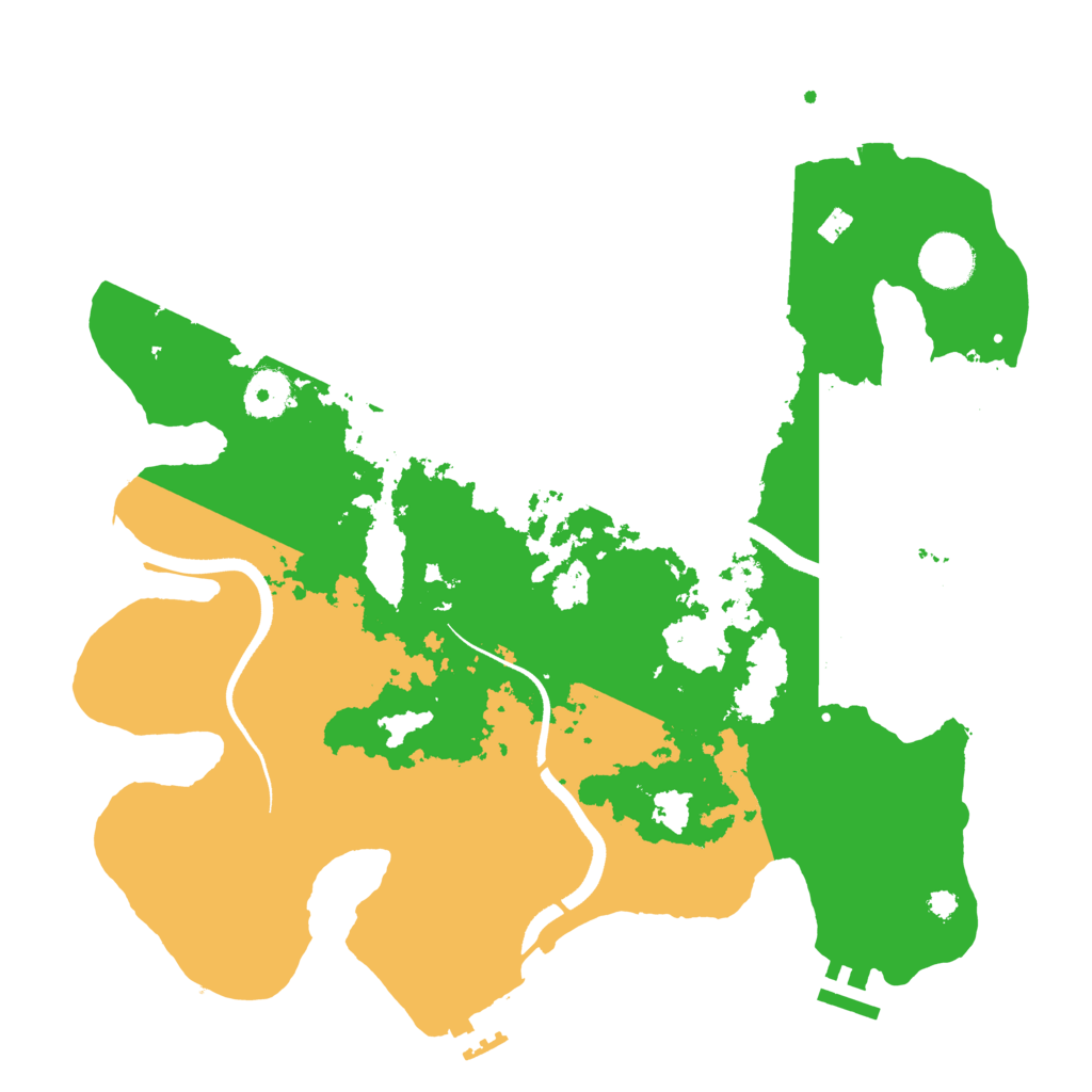 Biome Rust Map: Procedural Map, Size: 3500, Seed: 1410300663