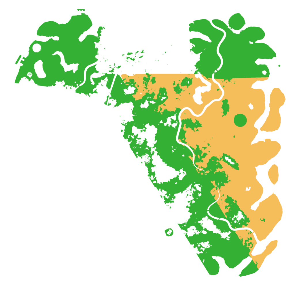 Biome Rust Map: Procedural Map, Size: 6000, Seed: 2011870693