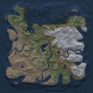 Thumbnail Rust Map: Procedural Map, Size: 4250, Seed: 424066953, 16 Monuments