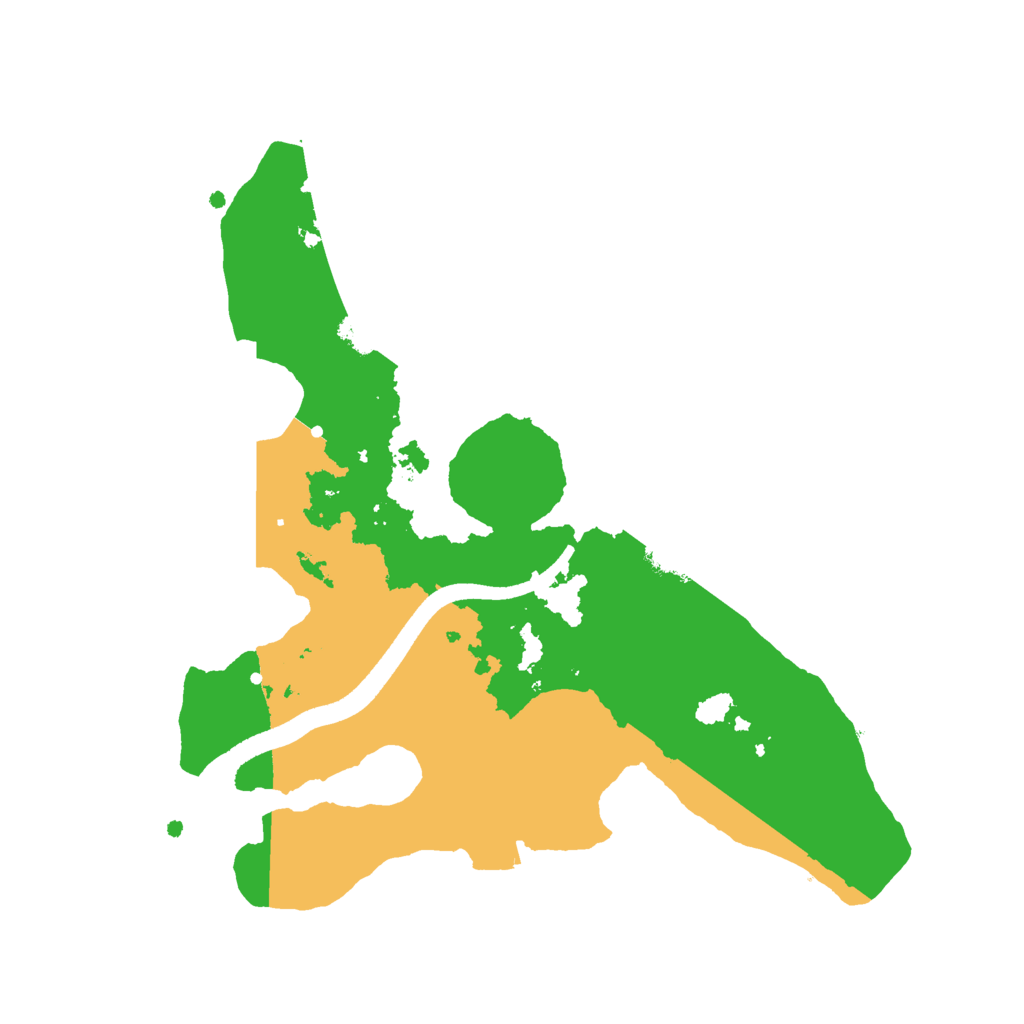 Biome Rust Map: Procedural Map, Size: 2500, Seed: 393341886