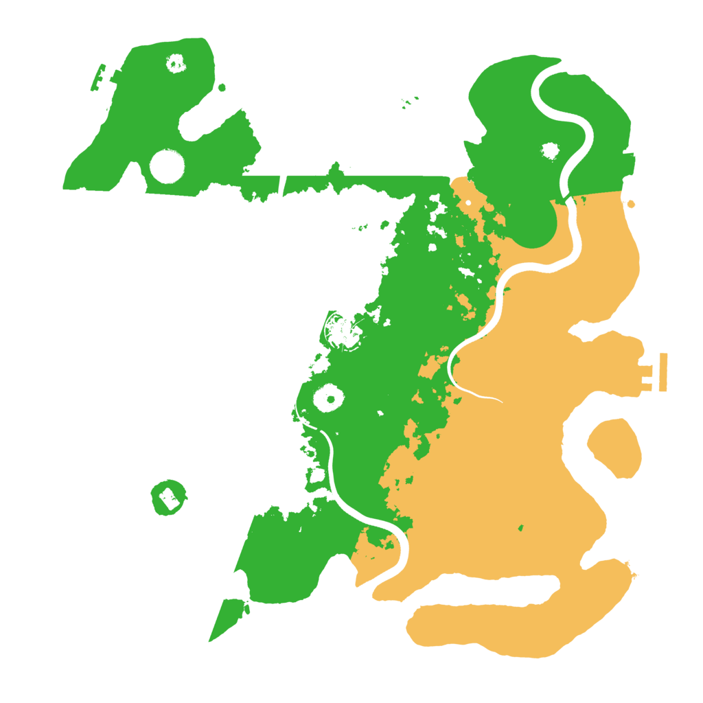 Biome Rust Map: Procedural Map, Size: 3700, Seed: 714747083