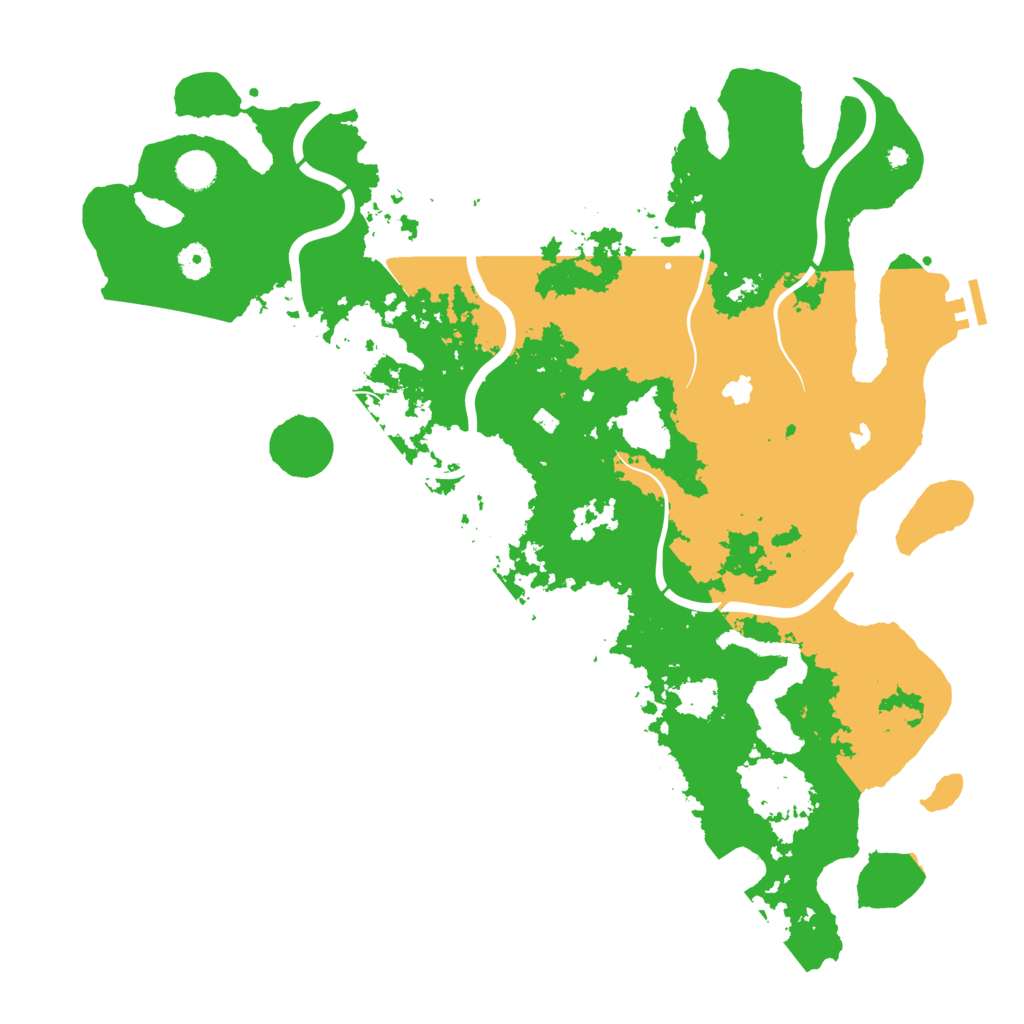 Biome Rust Map: Procedural Map, Size: 4500, Seed: 196220058