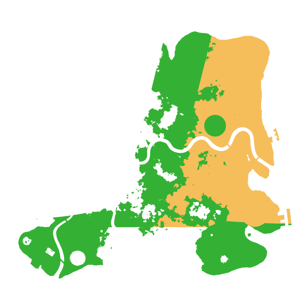 Biome Rust Map: Procedural Map, Size: 3700, Seed: 1484327611