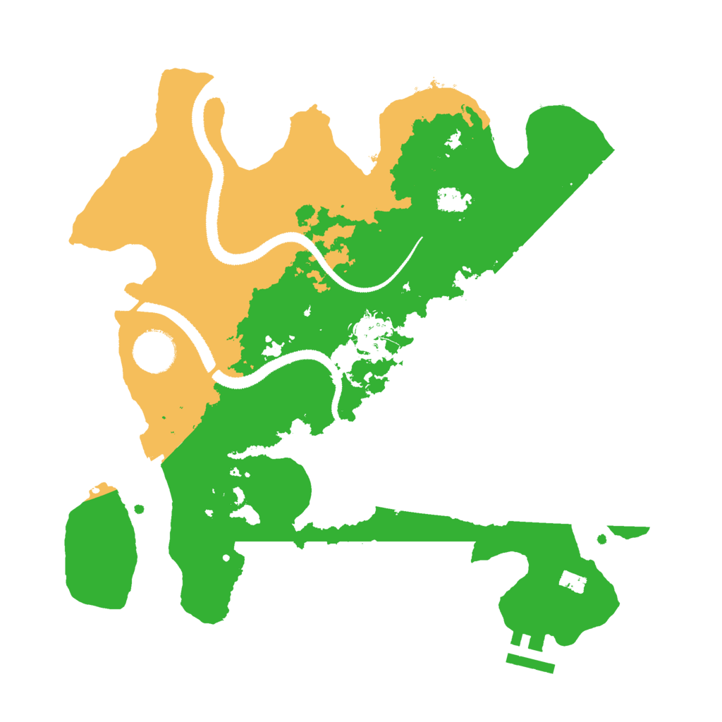 Biome Rust Map: Procedural Map, Size: 3000, Seed: 87654523