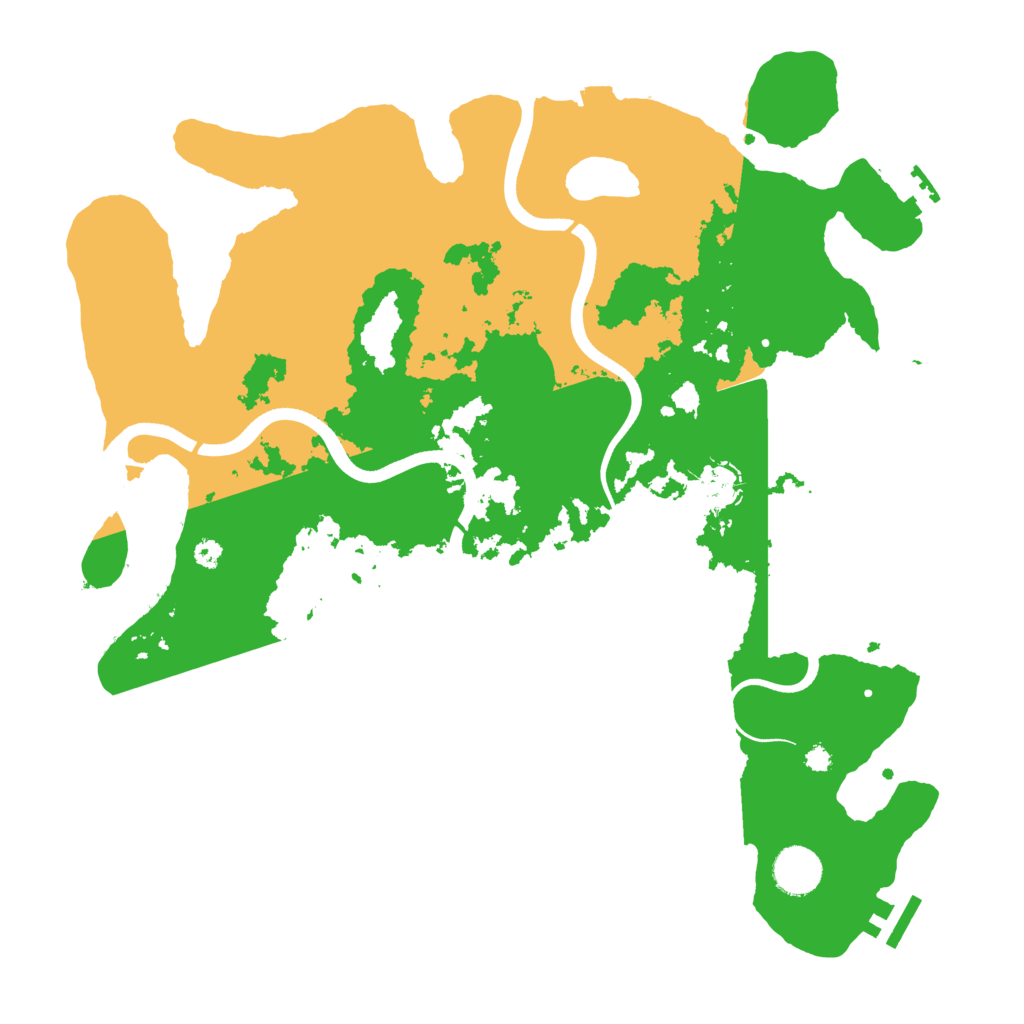Biome Rust Map: Procedural Map, Size: 3700, Seed: 74363839