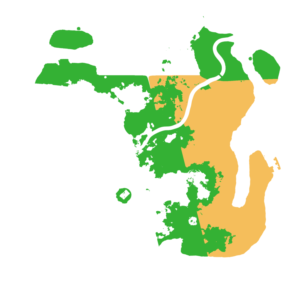 Biome Rust Map: Procedural Map, Size: 3500, Seed: 415069077
