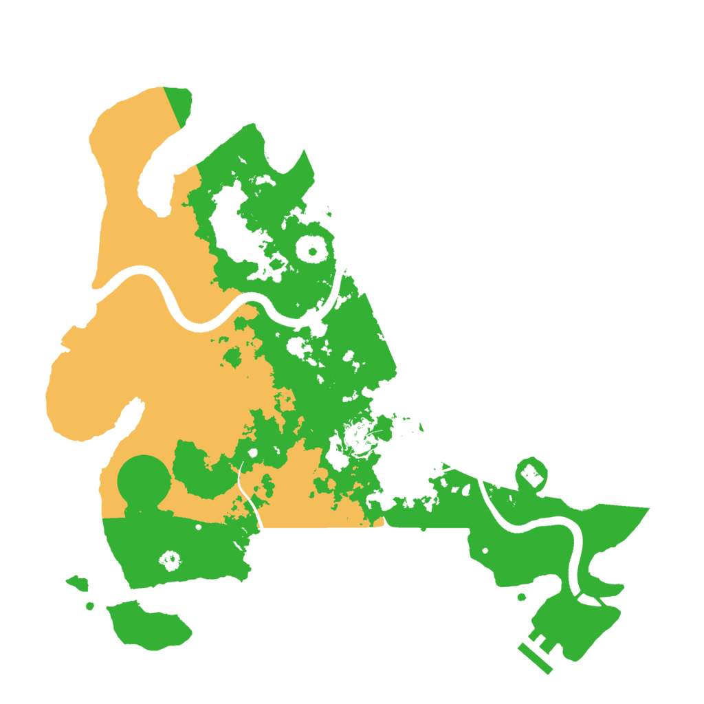 Biome Rust Map: Procedural Map, Size: 3500, Seed: 555014794