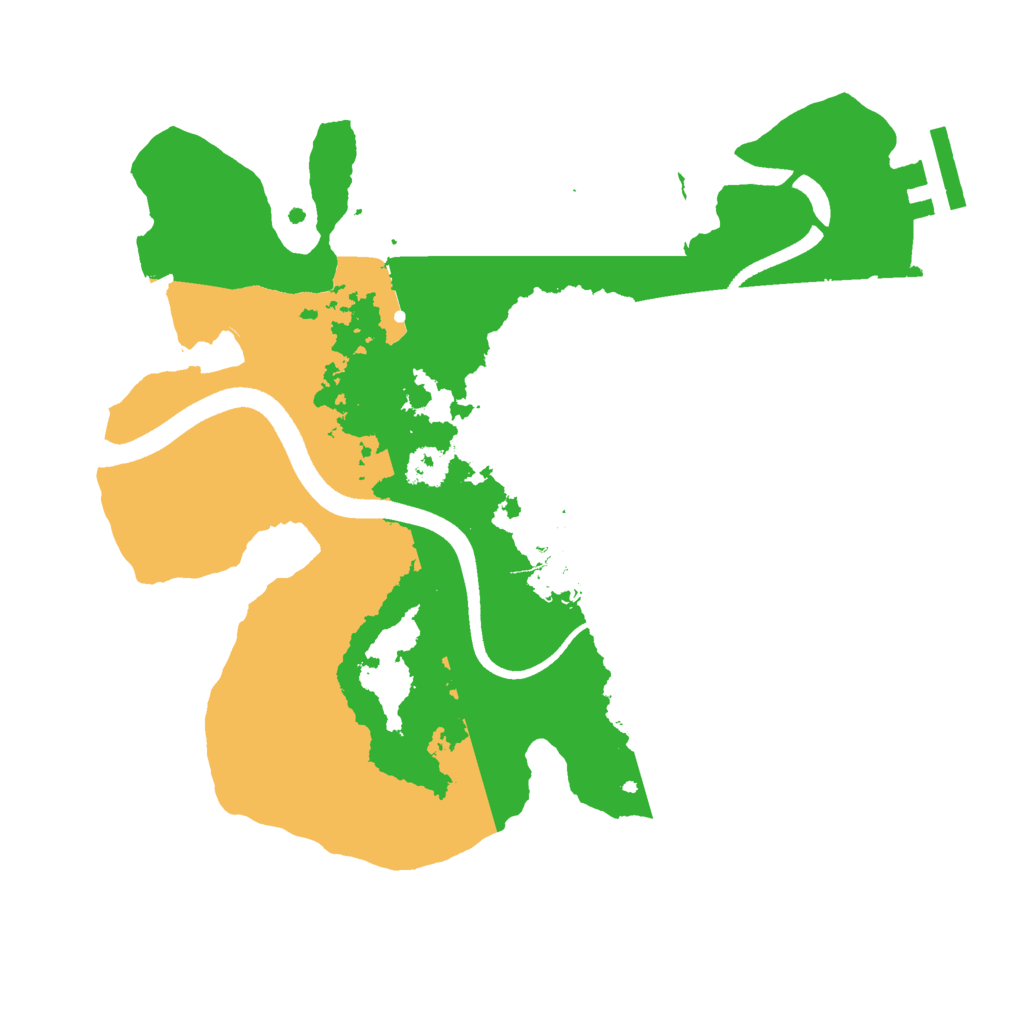 Biome Rust Map: Procedural Map, Size: 2500, Seed: 191476507