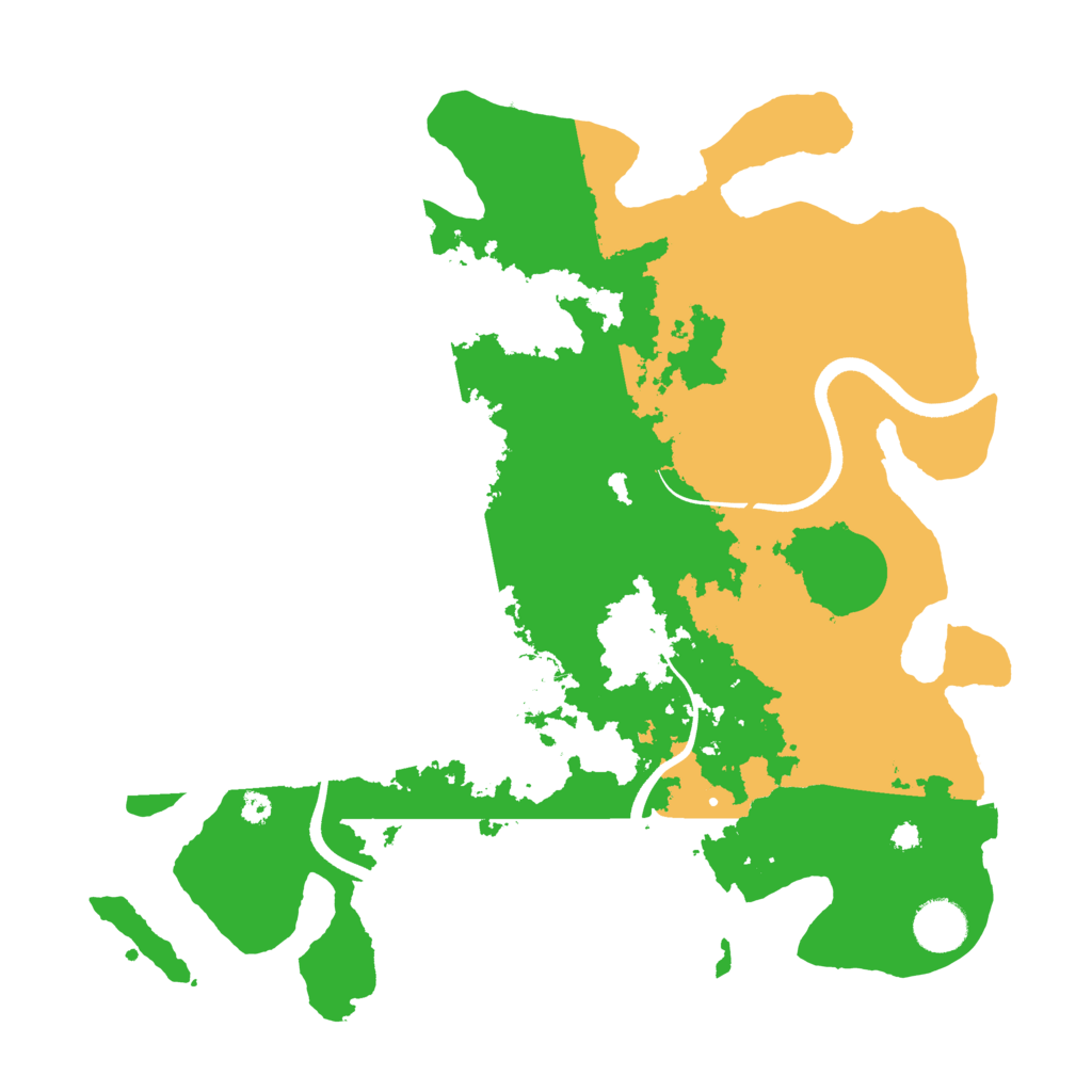 Biome Rust Map: Procedural Map, Size: 3600, Seed: 2056607016