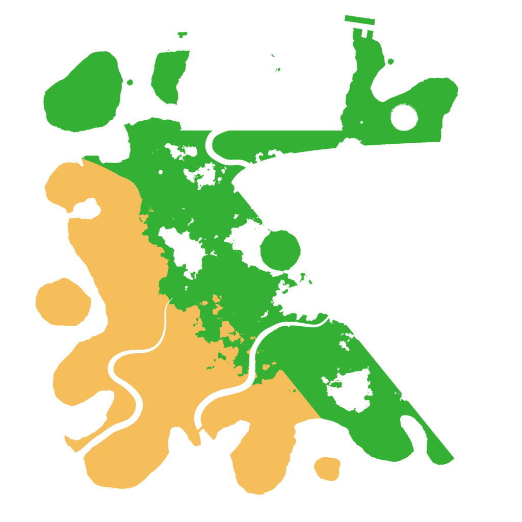 Biome Rust Map: Procedural Map, Size: 3500, Seed: 491638229