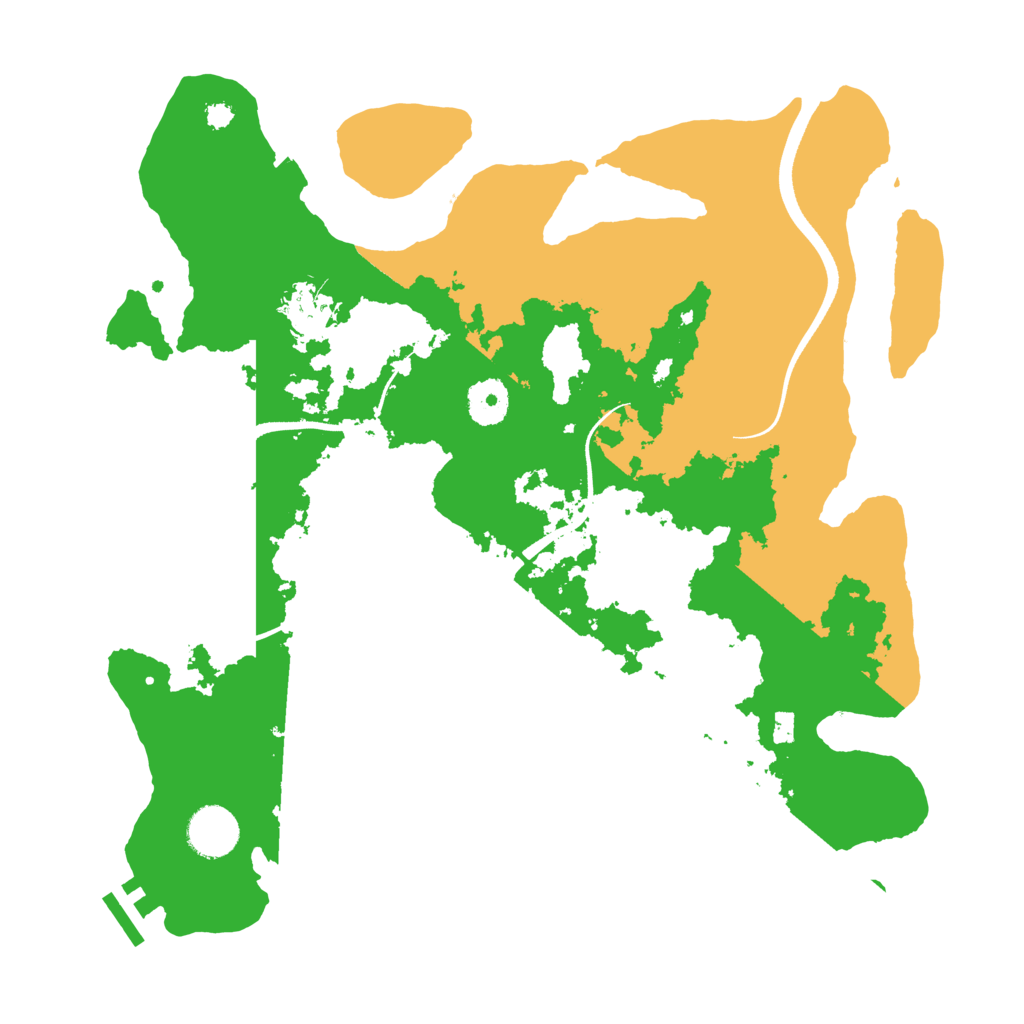 Biome Rust Map: Procedural Map, Size: 3500, Seed: 443211814