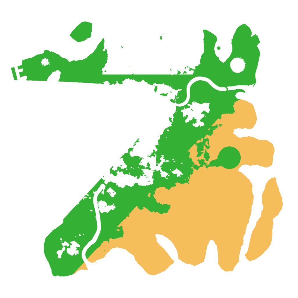 Biome Rust Map: Procedural Map, Size: 3500, Seed: 623817022