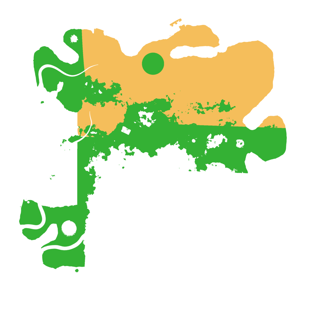 Biome Rust Map: Procedural Map, Size: 3700, Seed: 1353543382