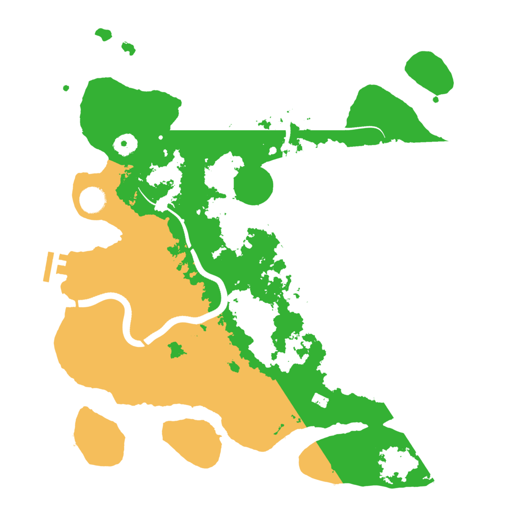 Biome Rust Map: Procedural Map, Size: 3500, Seed: 260452478