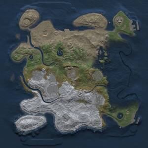 Thumbnail Rust Map: Procedural Map, Size: 3500, Seed: 603526885, 16 Monuments