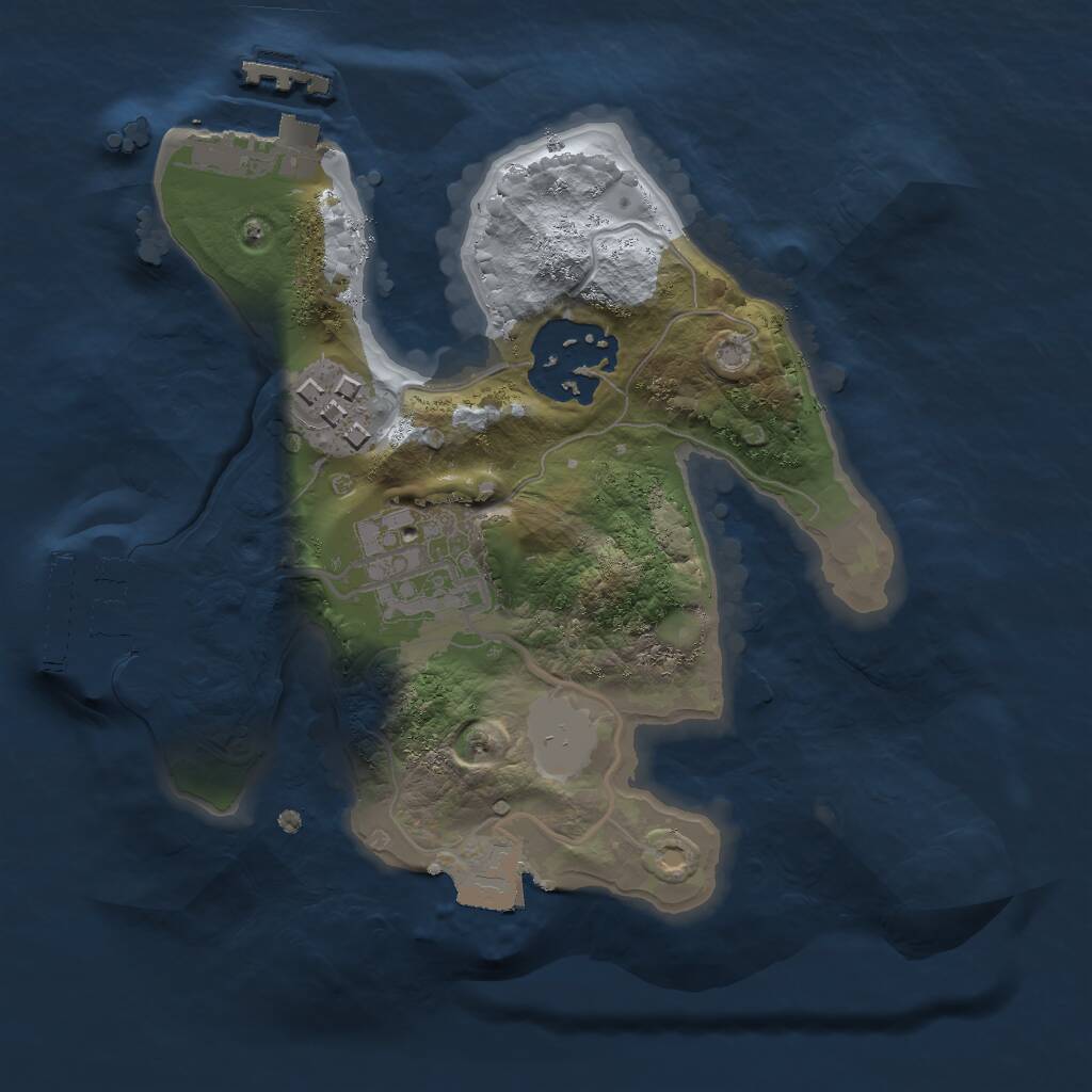 Rust Map: Procedural Map, Size: 1900, Seed: 1600813956, 6 Monuments