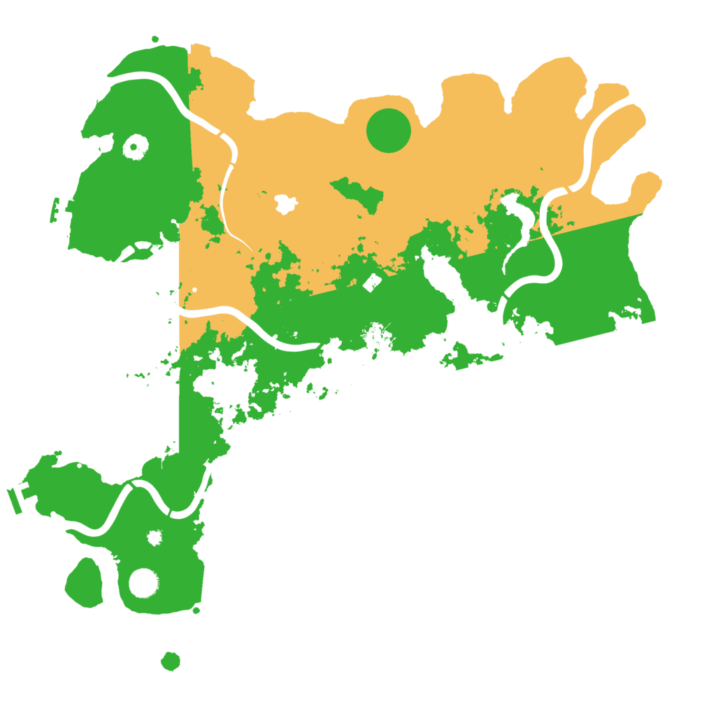 Biome Rust Map: Procedural Map, Size: 4250, Seed: 345645674