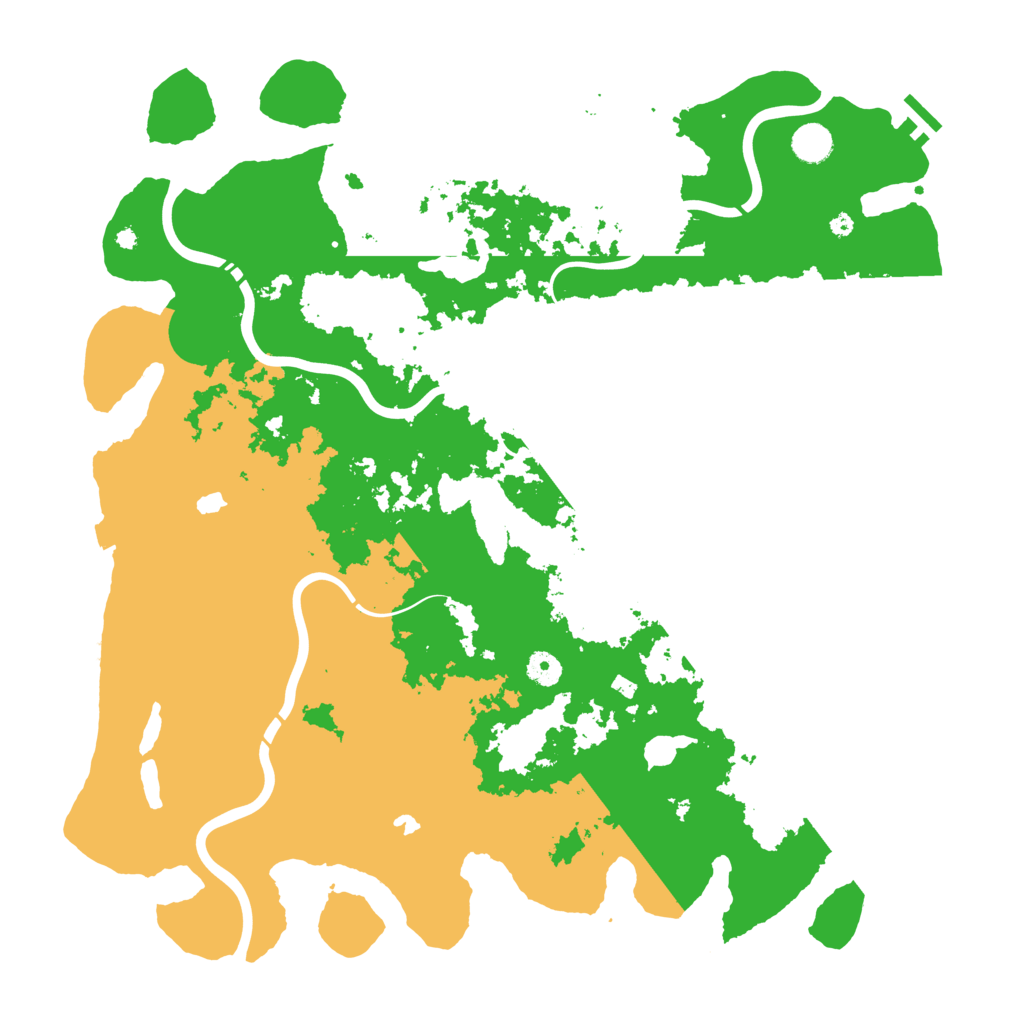 Biome Rust Map: Procedural Map, Size: 4500, Seed: 1983941510