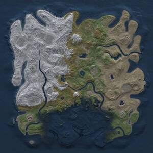 Thumbnail Rust Map: Procedural Map, Size: 4500, Seed: 1459452042, 17 Monuments