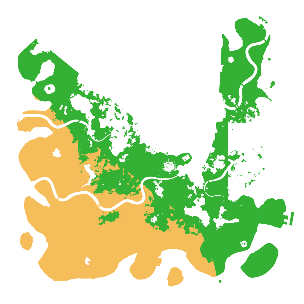 Biome Rust Map: Procedural Map, Size: 4500, Seed: 932717240