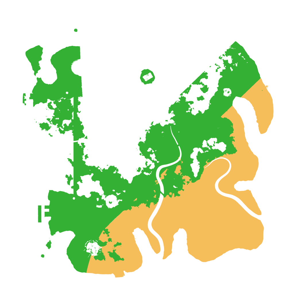 Biome Rust Map: Procedural Map, Size: 3500, Seed: 1130009271