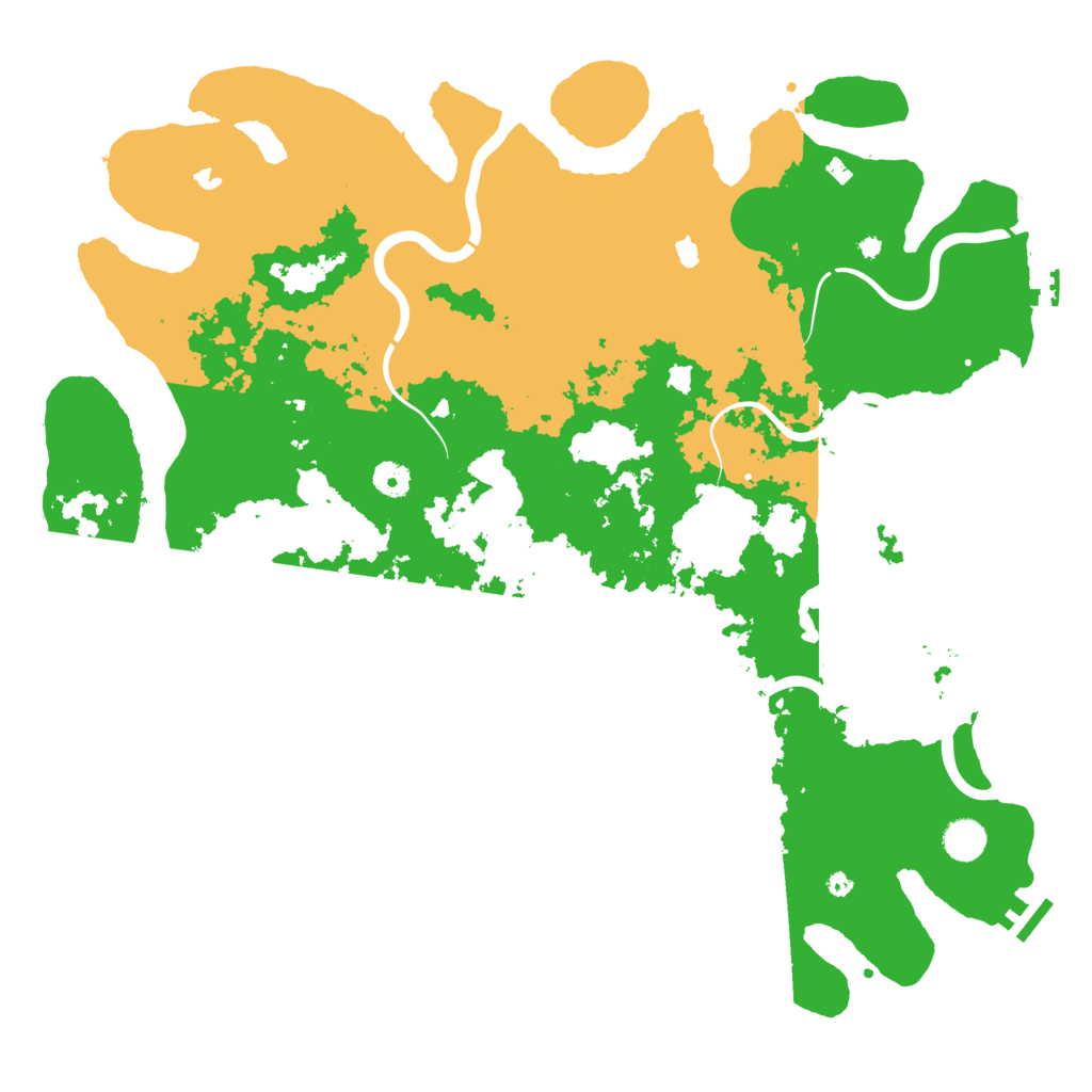 Biome Rust Map: Procedural Map, Size: 4500, Seed: 1289541396