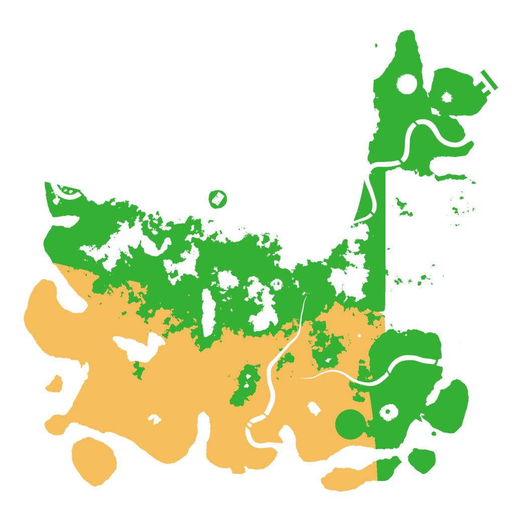 Biome Rust Map: Procedural Map, Size: 4500, Seed: 346415489