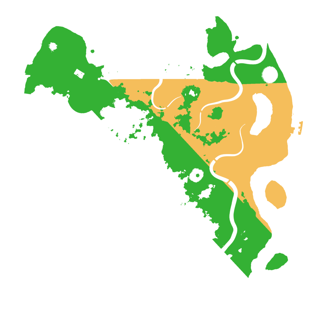 Biome Rust Map: Procedural Map, Size: 3500, Seed: 1328081495