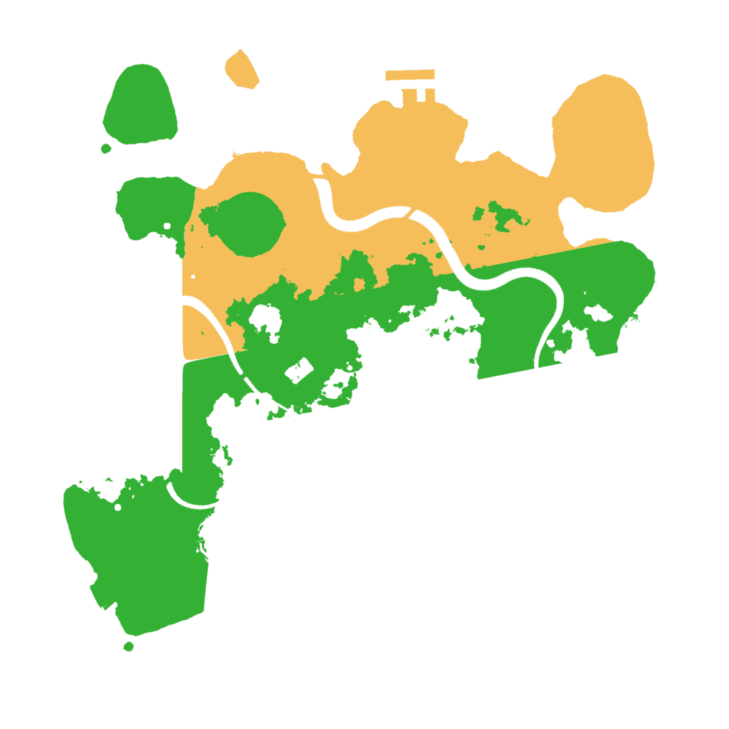 Biome Rust Map: Procedural Map, Size: 3000, Seed: 14608
