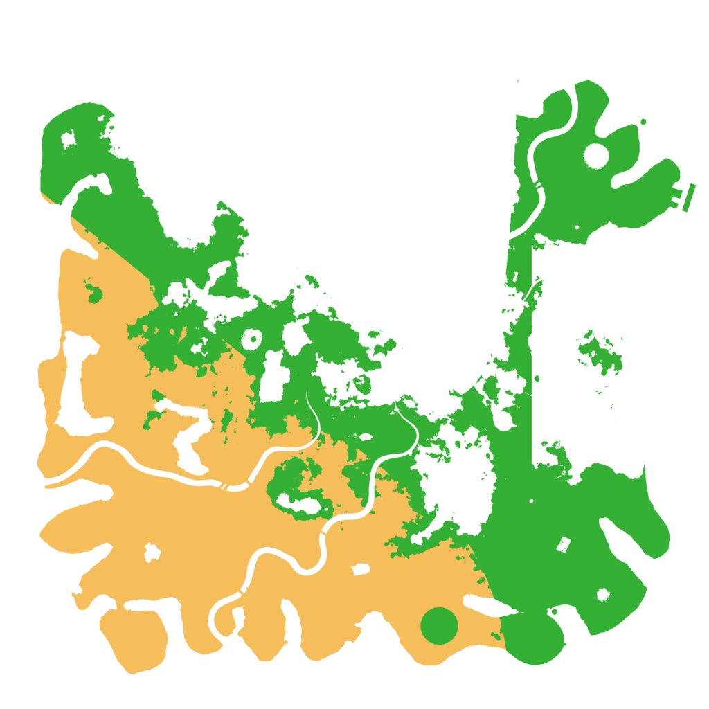 Biome Rust Map: Procedural Map, Size: 5000, Seed: 664352