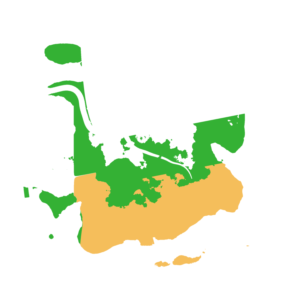 Biome Rust Map: Procedural Map, Size: 2500, Seed: 1242476575