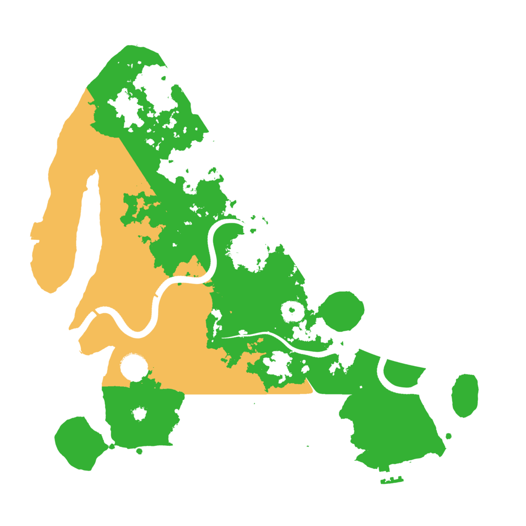 Biome Rust Map: Procedural Map, Size: 3500, Seed: 175145369