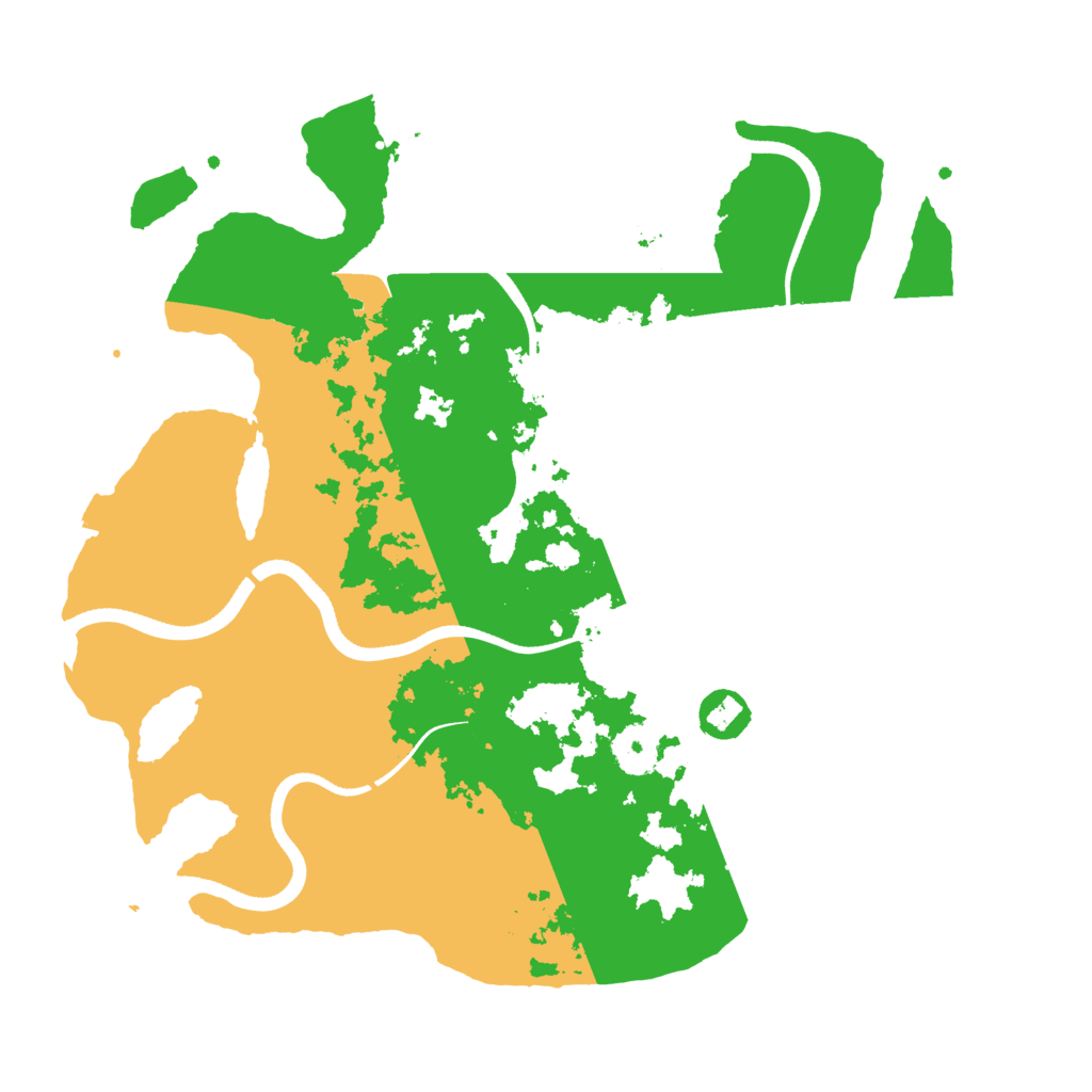 Biome Rust Map: Procedural Map, Size: 3500, Seed: 185235960