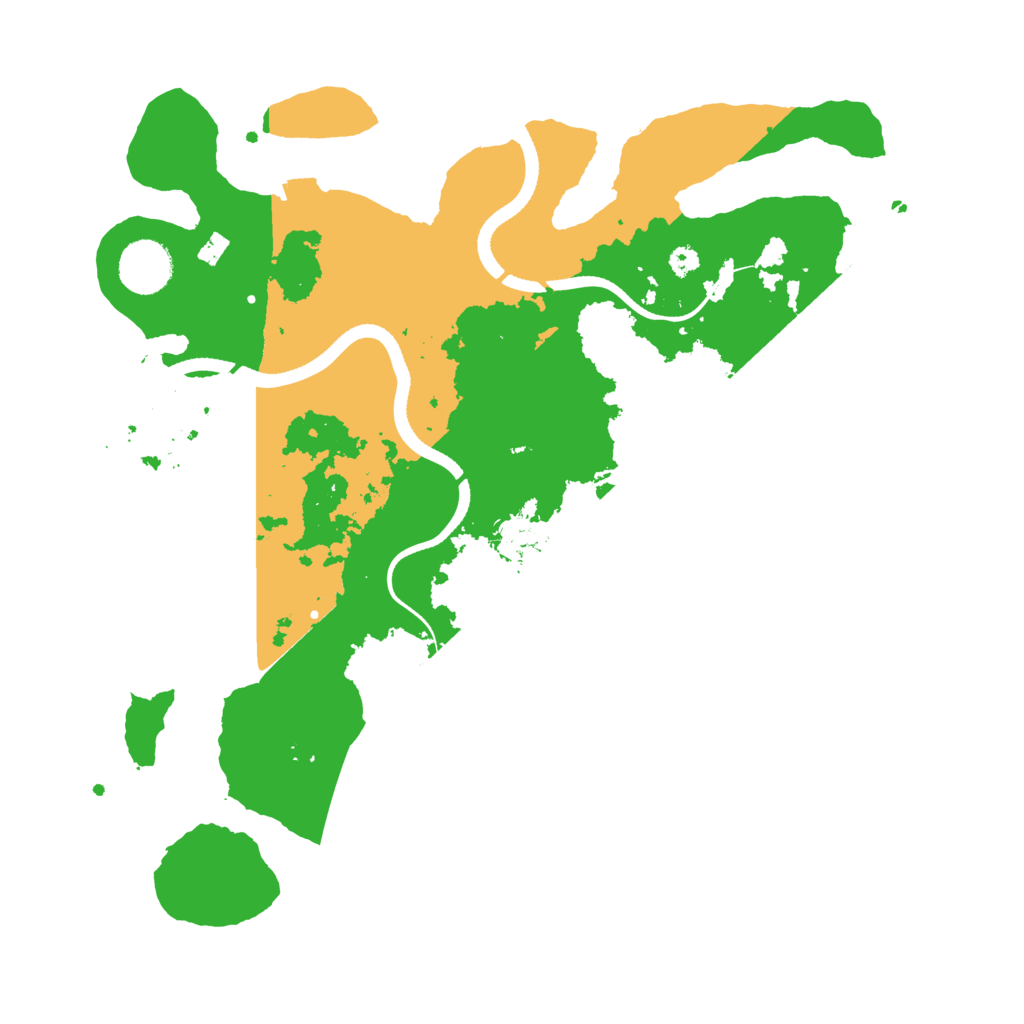 Biome Rust Map: Procedural Map, Size: 3500, Seed: 908150981