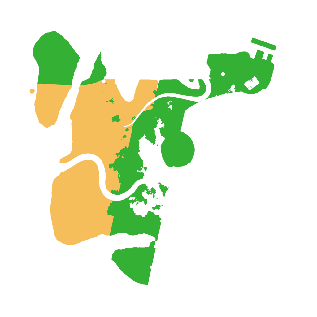 Biome Rust Map: Procedural Map, Size: 2500, Seed: 308893