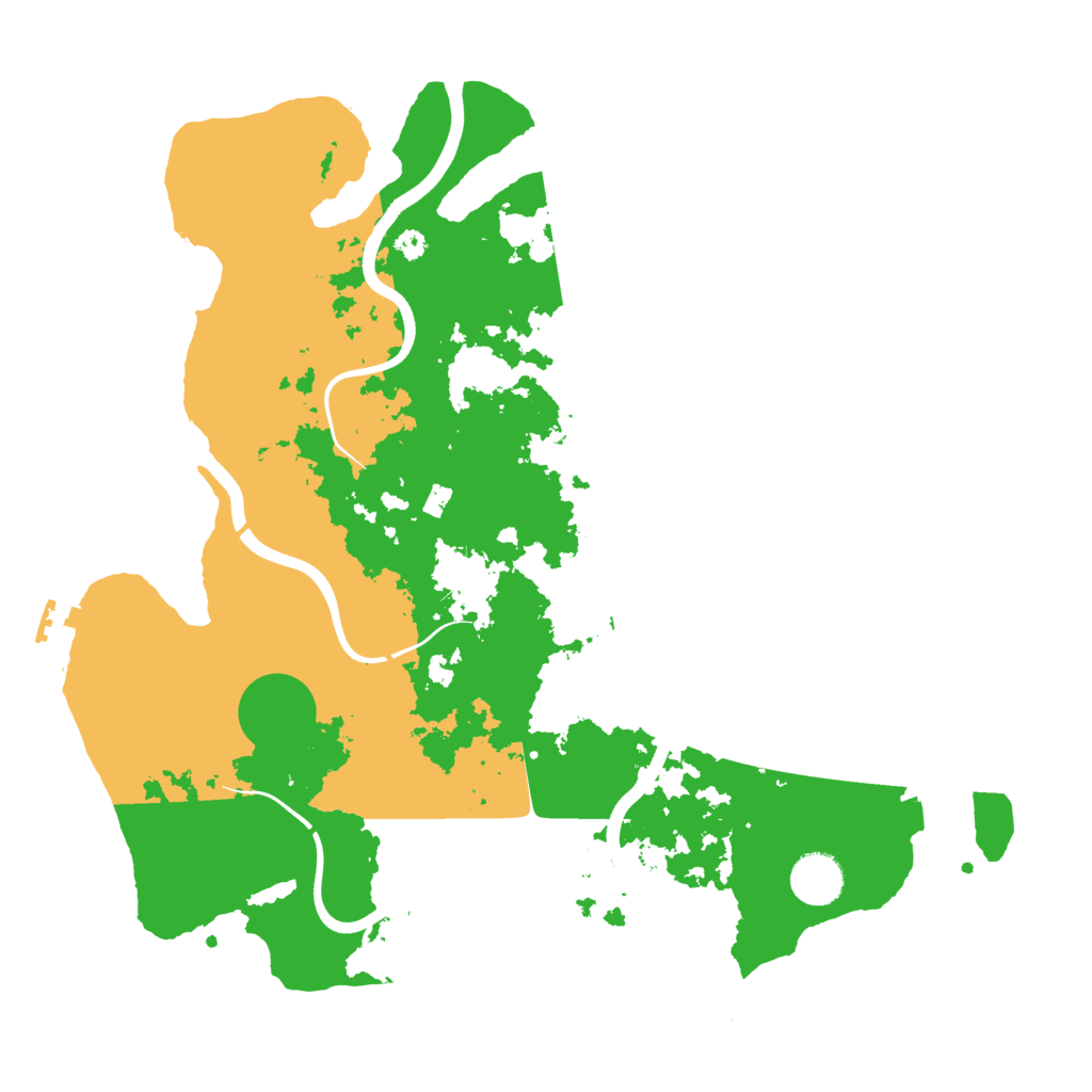 Biome Rust Map: Procedural Map, Size: 3700, Seed: 83521616