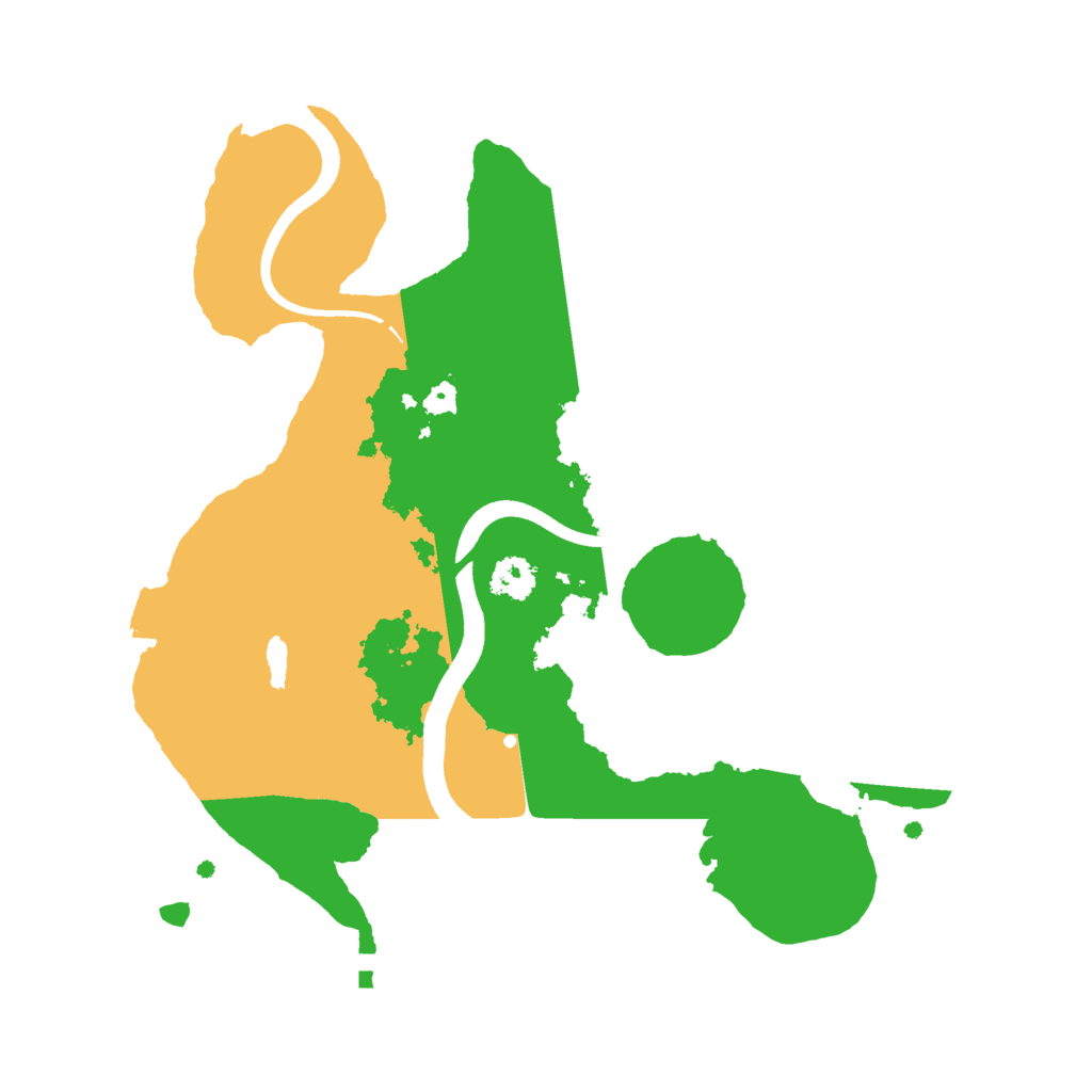 Biome Rust Map: Procedural Map, Size: 2500, Seed: 1709065020