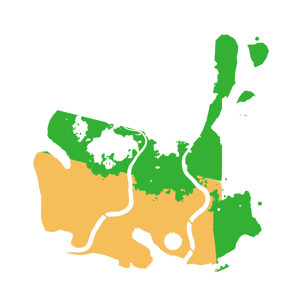 Biome Rust Map: Procedural Map, Size: 3000, Seed: 24263