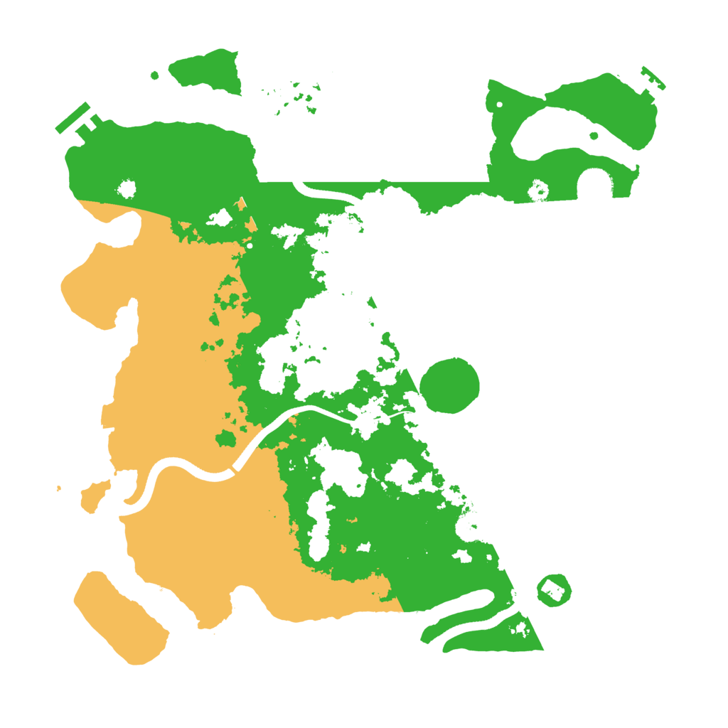 Biome Rust Map: Procedural Map, Size: 3600, Seed: 15319