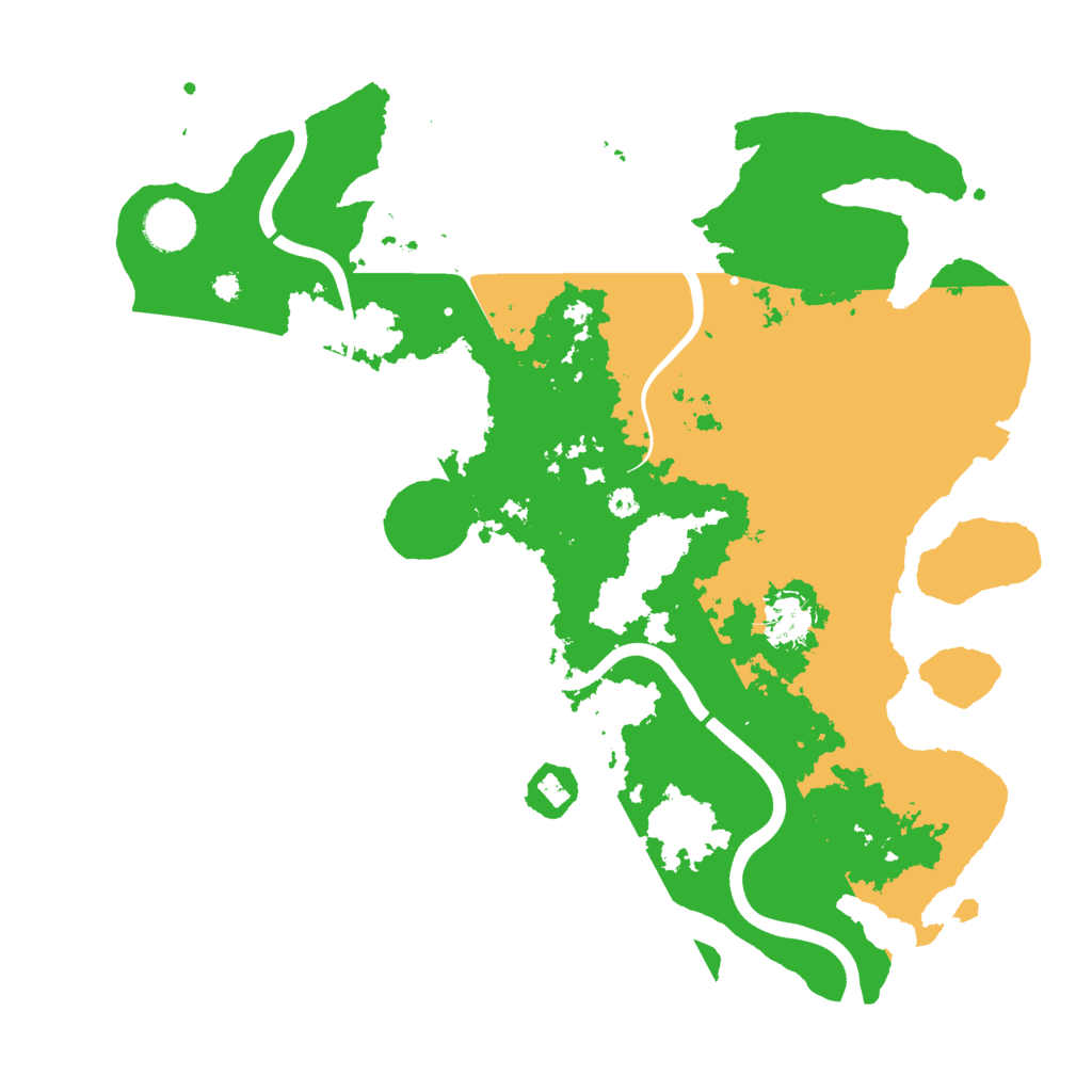 Biome Rust Map: Procedural Map, Size: 3700, Seed: 355873654