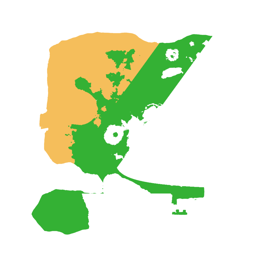 Biome Rust Map: Procedural Map, Size: 2000, Seed: 59494