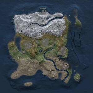 Thumbnail Rust Map: Procedural Map, Size: 3000, Seed: 14082026, 12 Monuments