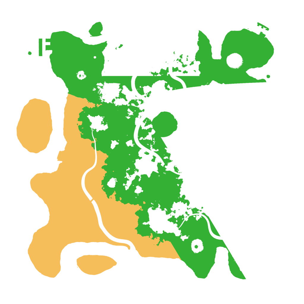 Biome Rust Map: Procedural Map, Size: 3500, Seed: 341444