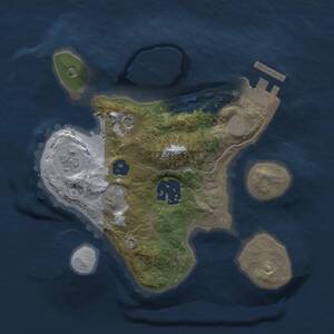 Thumbnail Rust Map: Procedural Map, Size: 2000, Seed: 26058, 5 Monuments