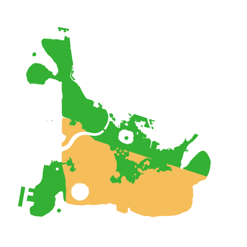 Biome Rust Map: Procedural Map, Size: 2500, Seed: 65876