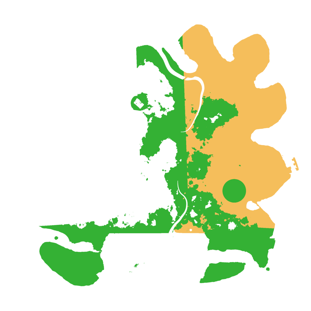 Biome Rust Map: Procedural Map, Size: 3500, Seed: 1992143780