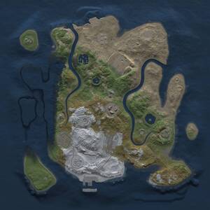 Thumbnail Rust Map: Procedural Map, Size: 3000, Seed: 1882698698, 11 Monuments