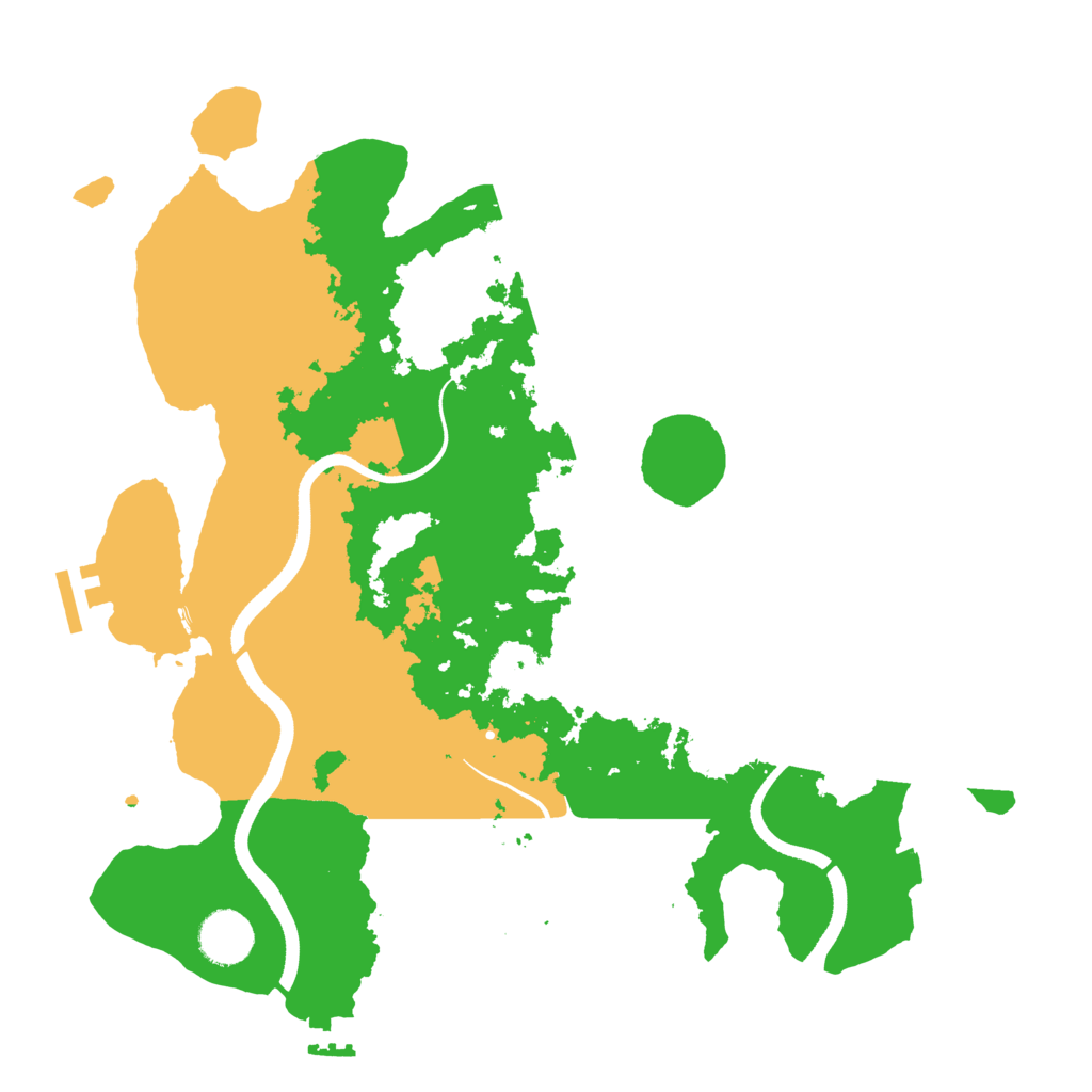 Biome Rust Map: Procedural Map, Size: 3500, Seed: 96573811