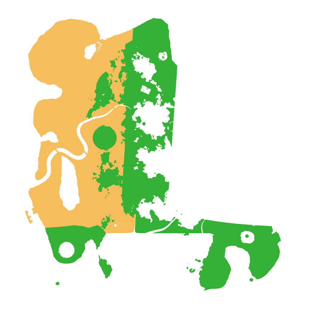 Biome Rust Map: Procedural Map, Size: 3500, Seed: 507162554